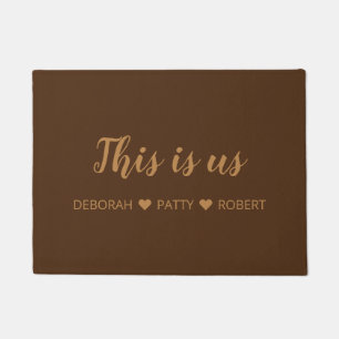 Personalised This is us Door Mat