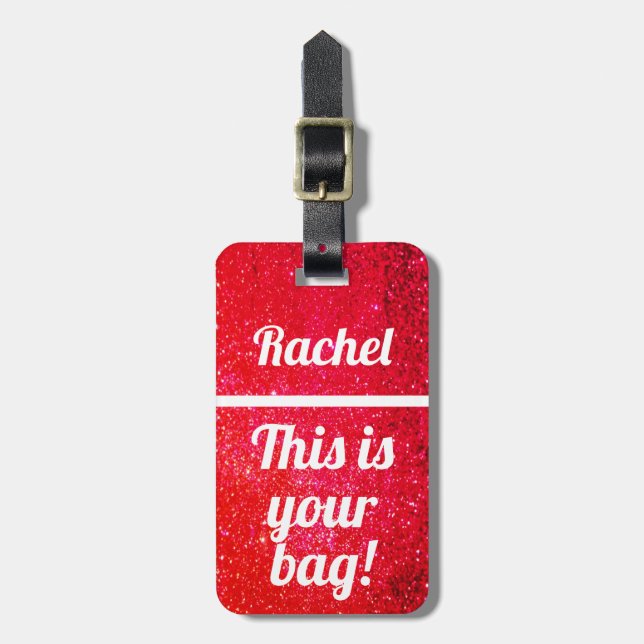 Personalised This is your bag | Funny Luggage Tag (Front Vertical)