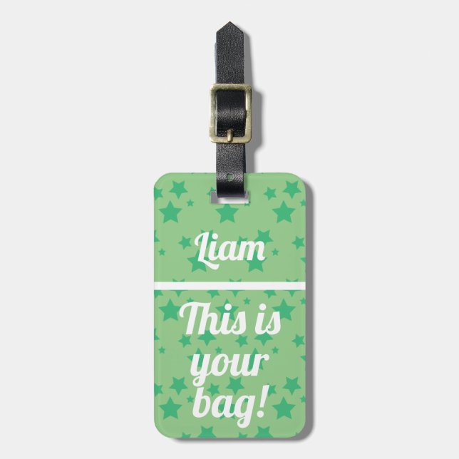 Personalised This is your bag | Funny Luggage Tag (Front Vertical)