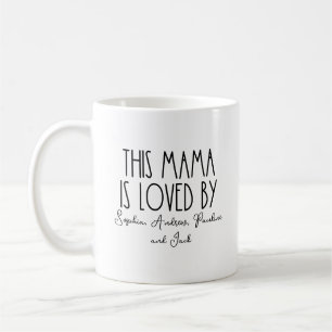 Personalised This Mama Is Loved By Mother's Day Coffee Mug