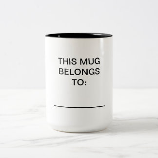 Personalised - This Mug Belongs To