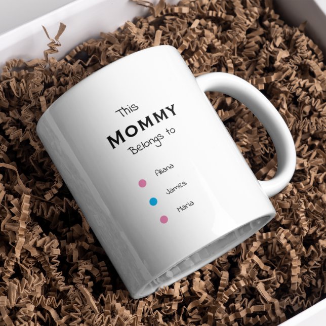 Personalised this mummy belongs to mug mummy gift  (Creator Uploaded)