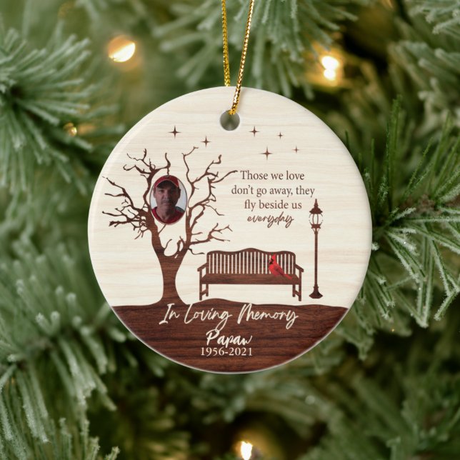 Personalised Those We Love/Papaw Ceramic Tree Decoration (Tree)