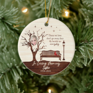 Personalised Those We Love/Sister Ceramic Tree Decoration