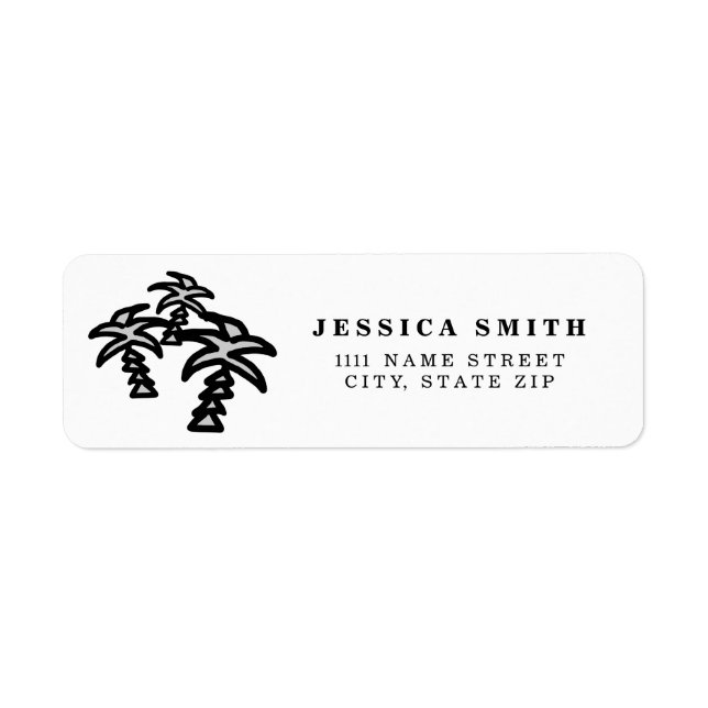Personalised Three Palm tree tropical summer (Front)