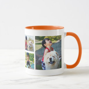 Personalised Three Photo Collage 2-Sided Coffee Mug
