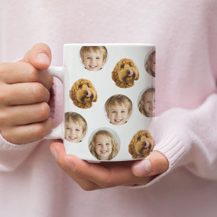 Personalised Three-Photo Face Mug Custom Gift