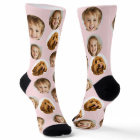 Personalised Three-Photo Face Socks | Custom Gift