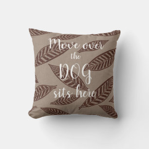 Personalised Throw Pillow for Dog Lovers Boho