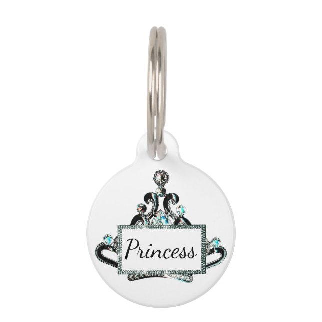 Personalised "Tiara" Dog Tags (Front)