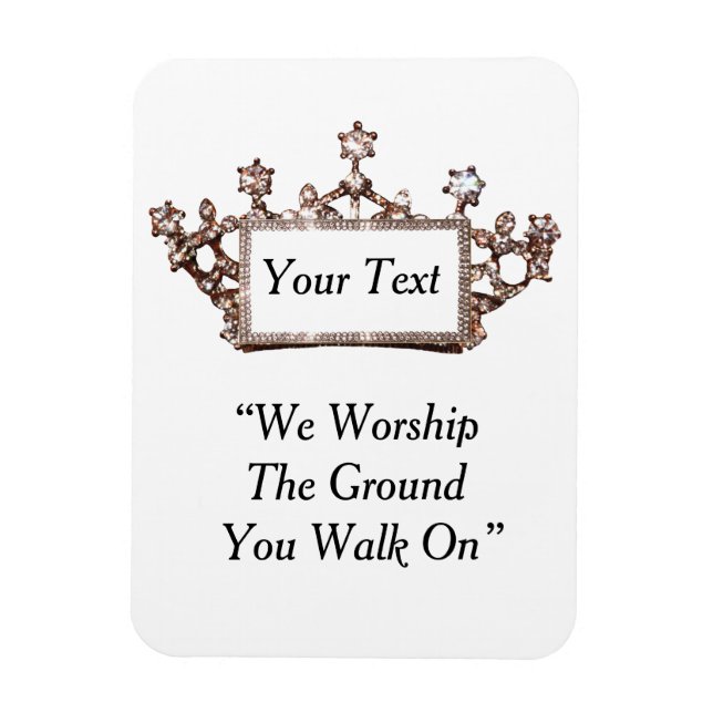 Personalised Tiara Magnet (Vertical)