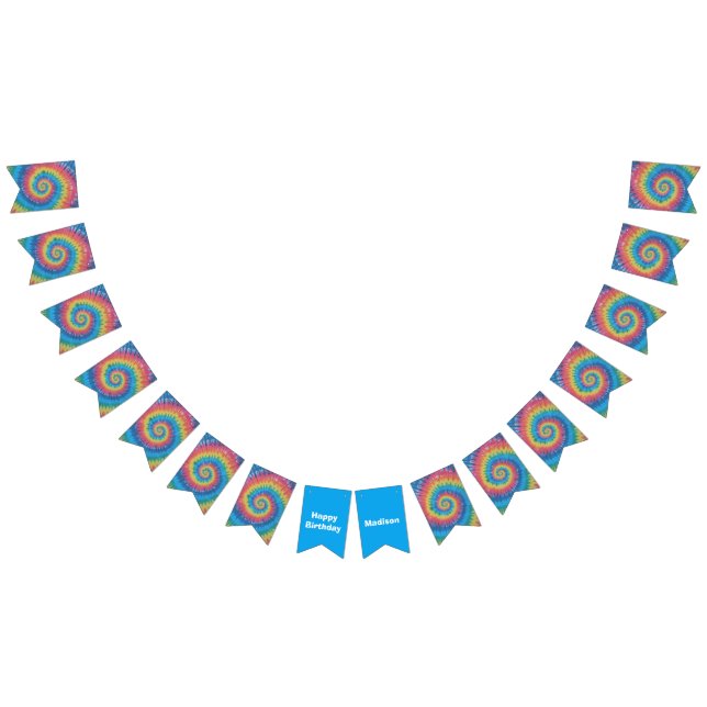 Personalised Tie Dye Banner (All)