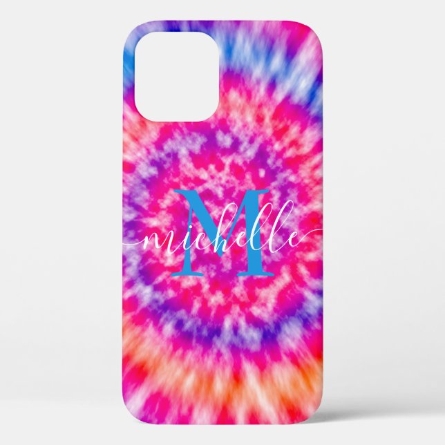 Personalised Tie Dye Case-Mate iPhone Case (Back)