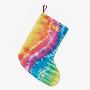 Personalised Tie Dye Christmas Stocking