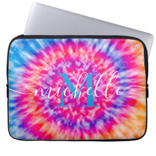 Personalised Tie Dye Laptop Sleeve