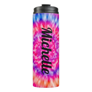 Personalised Tie Dye Thermal Tumbler