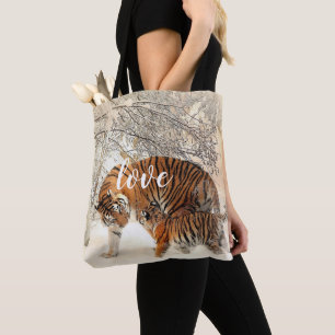 Personalised Tiger Family Tote Bag