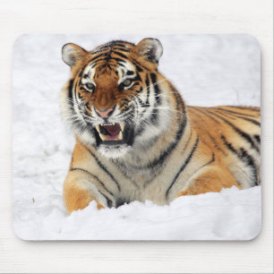 Personalised Tiger Wild Animal Mouse Mat