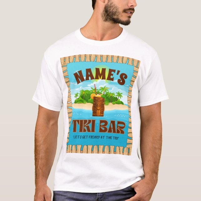 Personalised Tiki Bar T-Shirt (Front)