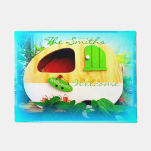 personalised tiny casa Thunder_Cove Doormat