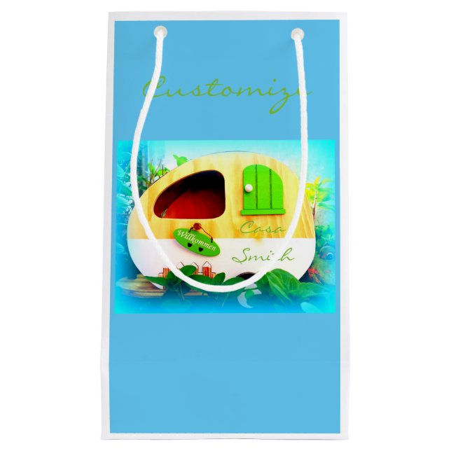 Personalised tiny casa Thunder_Cove Small Gift Bag (Front)