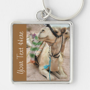 Personalised Tired Camel Keychain