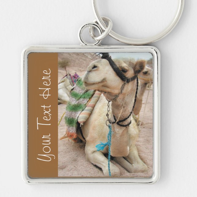Personalised Tired Camel Keychain (Front)