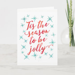 Personalised Tis the season Christmas Card
