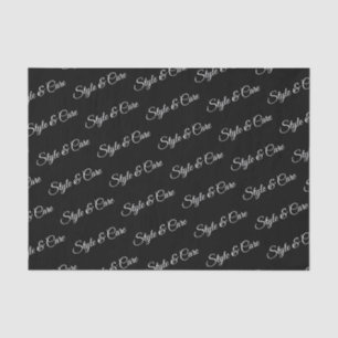Personalised Tissue Paper with Name Pattern Print