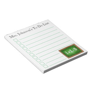 Personalised To Do List Green Chalkboard Slate Notepad