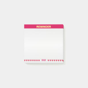 Personalised To Do List on silver grey & burgundy Post-it Notes