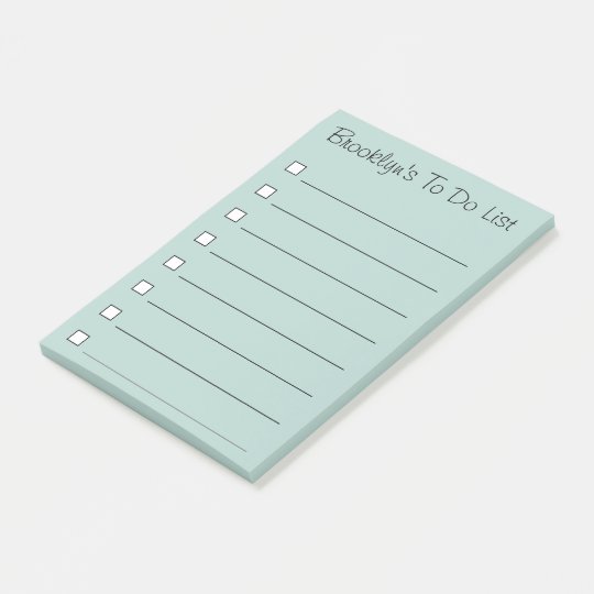 Personalised To Do List Post It Notes Zazzle.co.uk