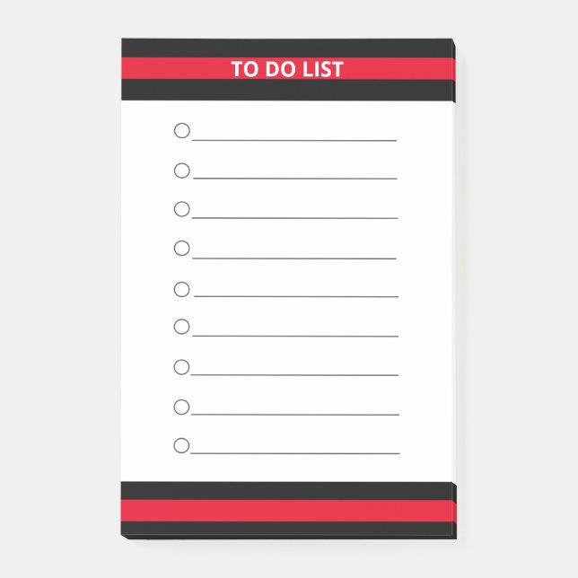 Personalised To Do List Post-it Notes (Front)