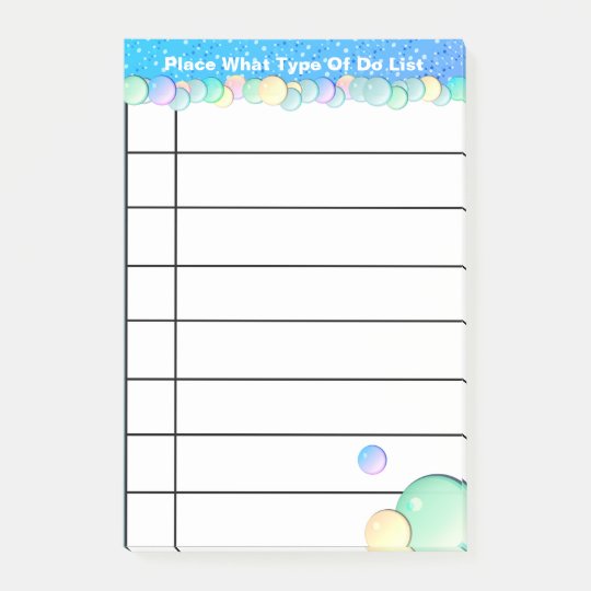 Personalised To do list Post-it Notes