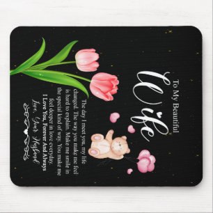 Personalised To My Beautiful Wife,Love You Forever Mouse Mat