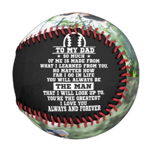  Personalised To My Dad Custom 2 Photo Collage Baseball