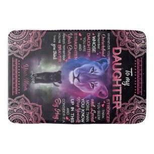 Personalised To My Daughter Blanket, Bath Mat