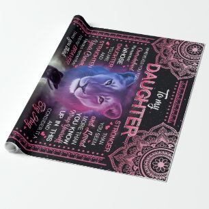 Personalised To My Daughter Blanket, Wrapping Paper