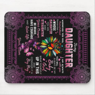 Personalised To My Daughter Butterfly Blanket, Mouse Mat
