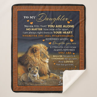 Personalised To My Daughter From Dad, Sherpa Blanket