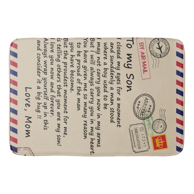 Personalised To My Daughter From Mum Bath Mat (Front)