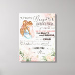 Personalised To My Daughter From Mum Canvas Print<br><div class="desc">Personalised To My Daughter From Mum</div>