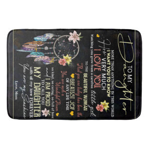 Personalised To My Daughter, Love From Mum Bath Mat