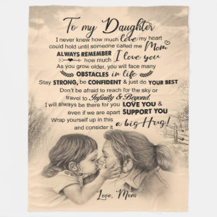 Personalised To My Daughter, Love From Mum Blanket