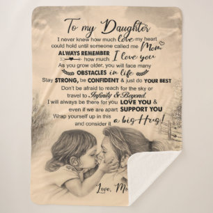 Personalised To My Daughter, Love From Mum Blanket