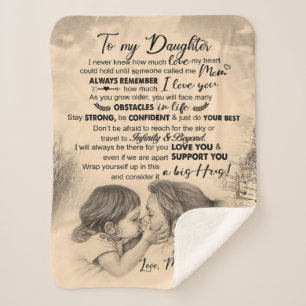 Personalised To My Daughter, Love From Mum Blanket