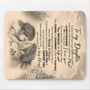 Personalised To My Daughter, Love From Mum Blanket Mouse Mat
