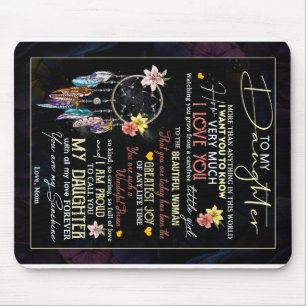 Personalised To My Daughter, Love From Mum Mouse Mat