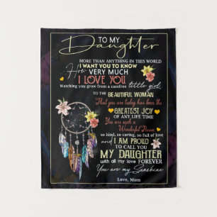 Personalised To My Daughter, Love From Mum Tapestry