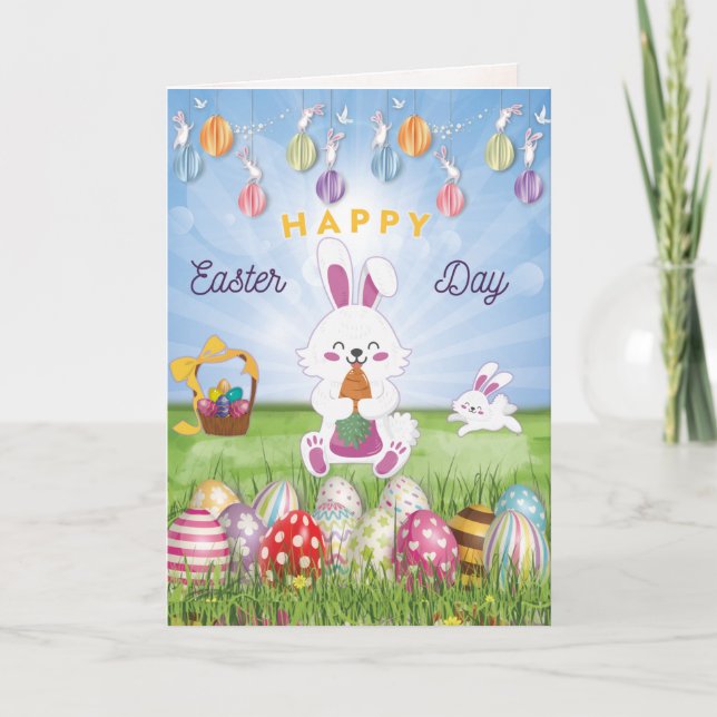  Personalised,To My Friend On Easter Day   Holiday Card (Front)